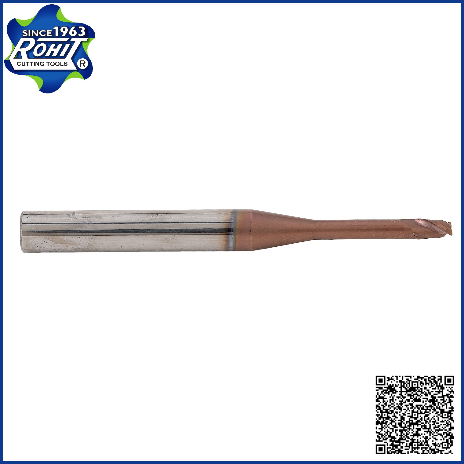 305-2-Flute-HP-Solid Carbide Rib Processing End Mills upto 60HRC machining -Metric